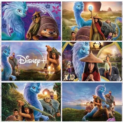 Raya And The Last Dragon Photography Backdrop Kids Birthday Party Photo Background Baby Shower Photocall Prop Decoration Banner