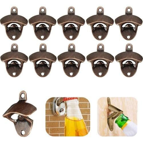 Can beer Opener Creativity Vintage Wall Bottle Opener Wall Mounted Bar Beer Glass Bottle Cap Opener Home Decoration