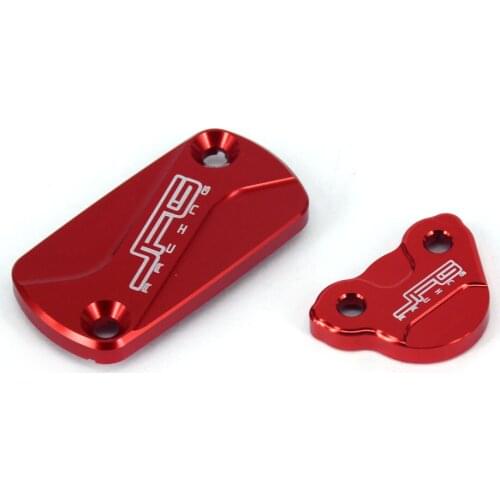 Motorbike CNC Front + Rear Brake Reservoir Fluid Cover Cap For HONDA CRF150R CR125R CR250R CRF250R CRF250X CRF450R CRF450X