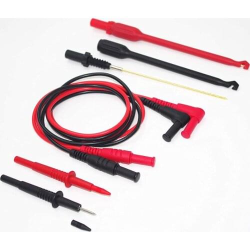 Power Piercing Probe Set Auto Repair Test Leads of 4mm Banana Clip Red and Black Non-Destructive Wire