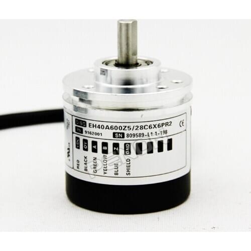 New EH40A600Z5 / 28C6X6PR2 eltra an outer diameter 40mm rotary encoder solid shaft