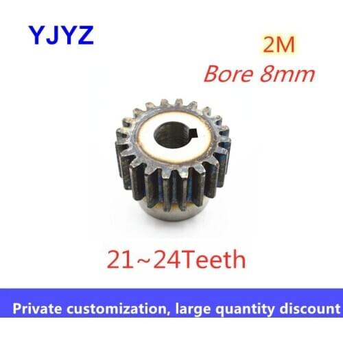 One piece of 2Modulus21~24tooth inner hole 8mmgear boss gear