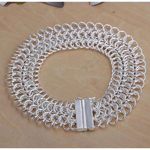 Wholesale High Quality Jewelry Bridal Jewelry Silver Color Christmas Gift Big Centipede Bracelets For Women Best Gift SMTH005