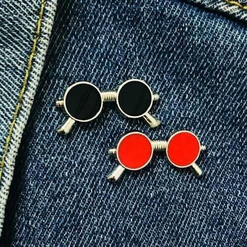 Prajna Glasses Series Set Pin Badges For Jeans Jacket Lapel Pin Bag Badge Gift Metal Badge On Clothes Pins Backpack Jewelry Gift