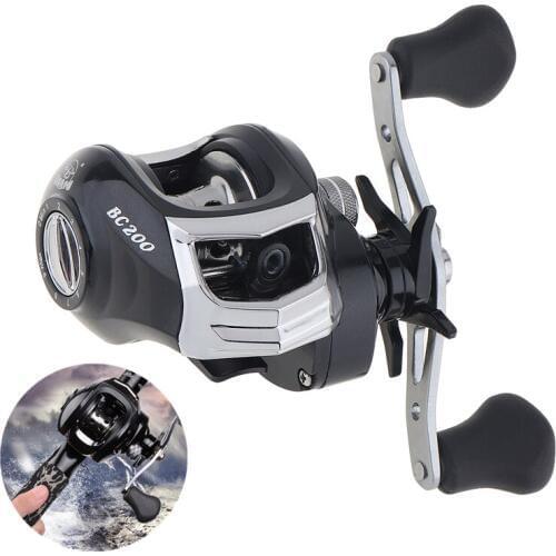 17+1BB High Speed 7.1:1 Gear Ratio Fishing Bait Casting Reel Magnetic Braking Force 4.5KG / 10LB with R / L Hand Optional