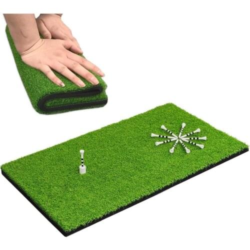 SAPLIZE Golf Mat 12"x24" Residential Practice Hitting Mat with Removable Rubber Tee Holder, Portable Indoor Home Use or Outdoor