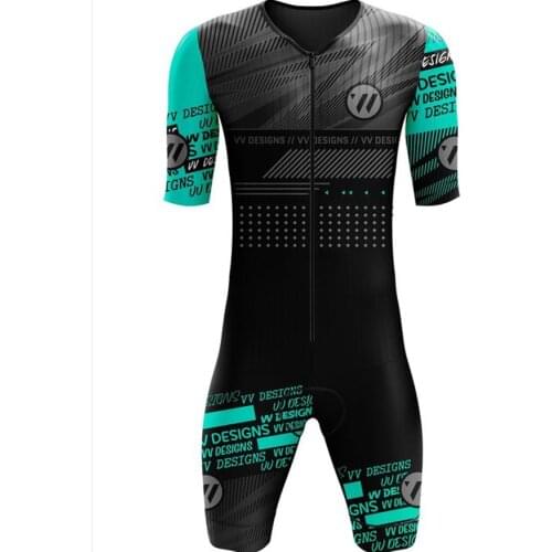VvSports Designs Triathlon Cycling Jersey Skinsuit Men Cycle Wear Trisuit Short Sleeve Go Pro Bicycle Clothes Jumpsuit Ciclismo