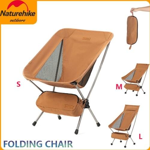Naturehike Ultra-Light Camping Folding Chair Three Models Outdoor Fishing Picnic Beach BBQ Moon Chair Three Models Travel Tools