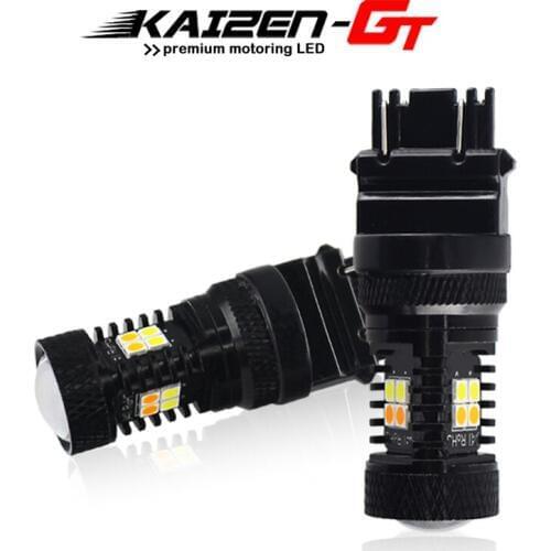 High Power Super Bright Switchback White & Yellow 3157 T25 3030-SMD LED Bulbs For Driving/Parking lights DRL & Turn Signal Light