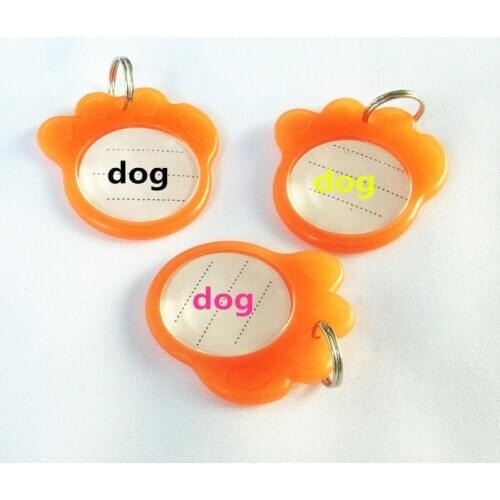 Luminous Personalized engrave text pet Id tags dog cat id tag identification customized name address telephone Dog Accessories