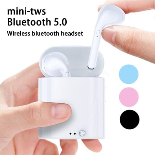 Matte Wireless Headphones Box Charging Phone I7mini Tws 5.0 for Xiaomi Iphone Bluetooth Phone Driver Diameter Bluetooth Version