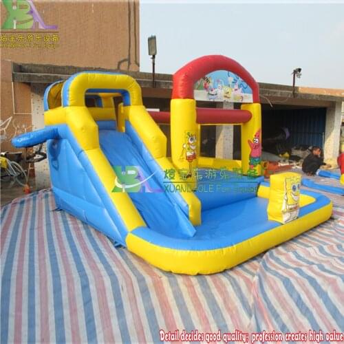 Outdoor folding PVC newest kid playground inflatable waterslide inflatable water slide for kids