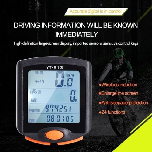 Bike Speed Meter Digital Bike Computer Multifunction Waterproof Sports Sensors Bicycle Computer Speedometer with Backlight