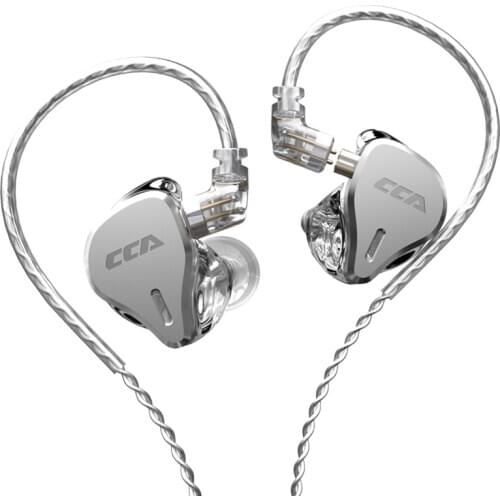 CCA CS16 In Ear Earphone With High HIFI Silver-plated Cable Running Sports Noise Unit Headset Noise Cancelling