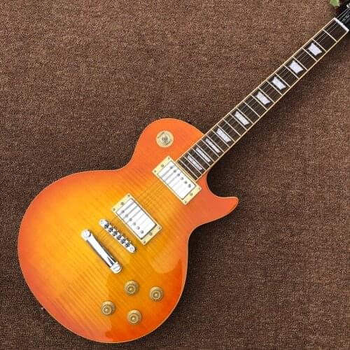 High quality Electric guitar,Hot sale,Honey burst maple top,Chrome hardware,Free shipping