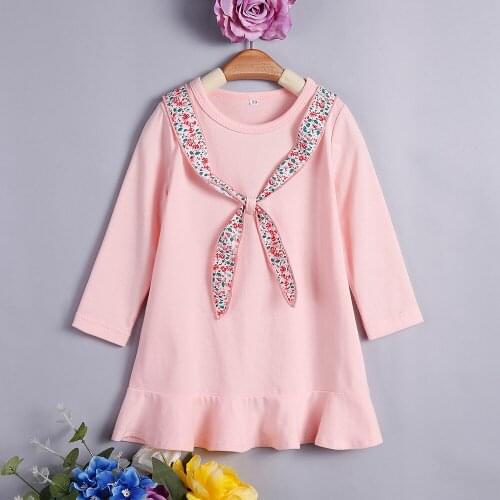 🧨 YOYOSHOW 🧨 Autumn & Winter new girls' dresses comfortable&fashion girls' long sleeve dresses 1-5 years old girls' dresses