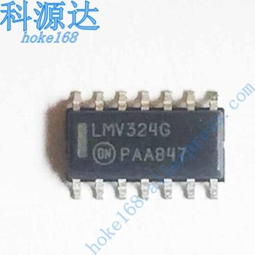10pcs/lot LMV324DR2G SOP14 LMV324G LMV324 SOIC14 LMV324DR Original In Stock