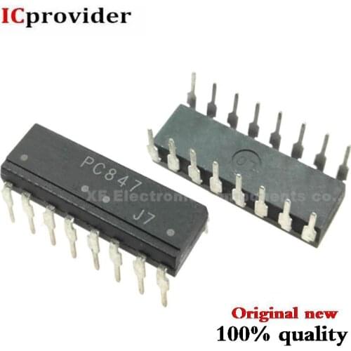 10PCS PC847 DIP optocoupler four PC817 PC817-4 DIP16