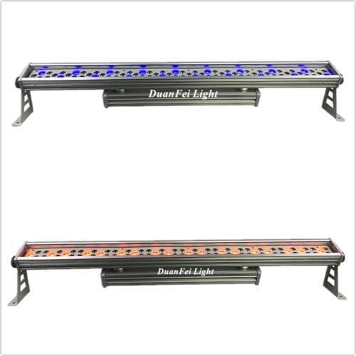 16 pieces led wall dj bar led rgbw bar wall washer light ip65 projector landscape 72pcs 1 watt led bar rgbw dj