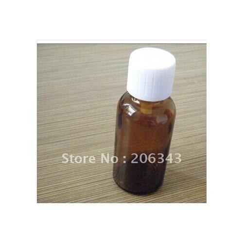 20ml brown/green/blue essential oil bottle with black plastic cap+ plastic stopper for cosmeticl packaging
