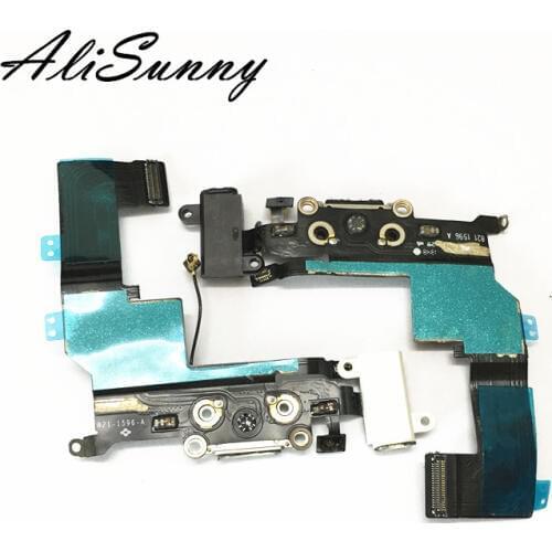 AliSunny 20pcs Charging Port flex Cable for iPhone 5S USB Dock Connector Charger Replacement Parts