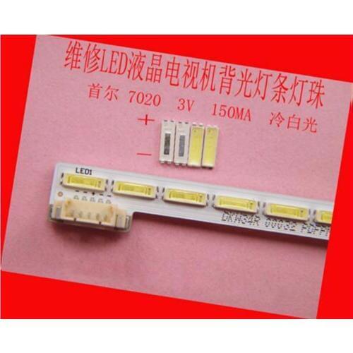 200piece/lot FOR repair Sony Skyworth LCD TV LED backlight Article lamp SMD LEDs Seoul 7020 3V Cold white light emitting diode