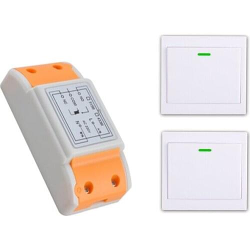 2016 products 220 v 1 ch RF wireless remote control switch 1 receiver+2 transmitter remote control With a paste