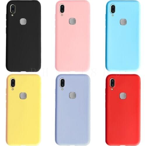 For Vivo V11 / Vivo V11i Case 1806 1804 1814 Soft Slim Cute Candy Color Back Cover Phone Case For Vivo V11i V11 ShockProof Coque