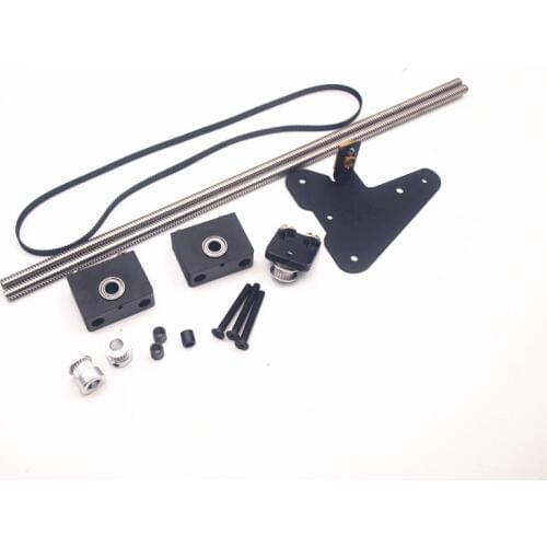 Funssor CR-10 dual Z axis upgrade kit For Creality CR-10/ENDER3 3D Printer single motor dual Z axis pulley upgrade