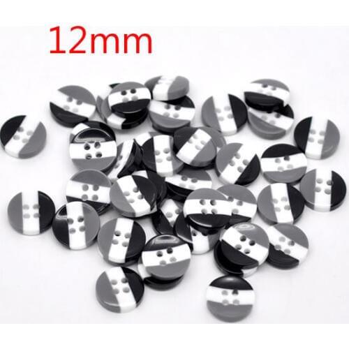 50Pcs Mixed Round Resin Sewing Buttons For Cloth Flatback Cabochon Scrapbooking Crafts Knopf Bouton Decor Diy Accessories