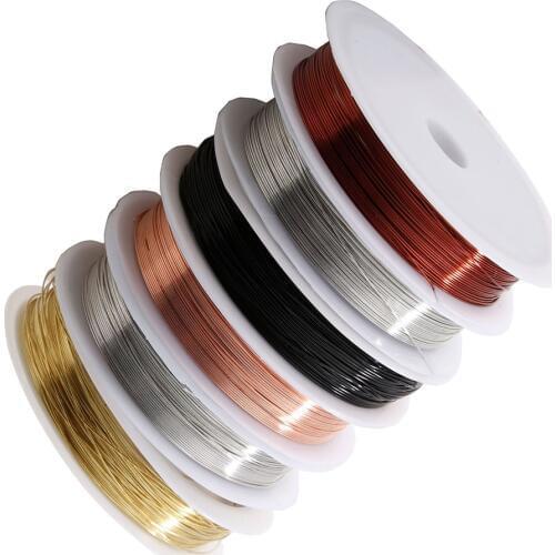 5/6 Pcs 0.4mm Copper Wire Jewelry Accessories DIY Handmade Copper Wire Colorful Combination Jewelry Jewelry Making