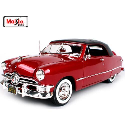 Maisto 1:18 1950 Ford Old Car model Diecast Model Car Toy New In Box Free Shipping 31681