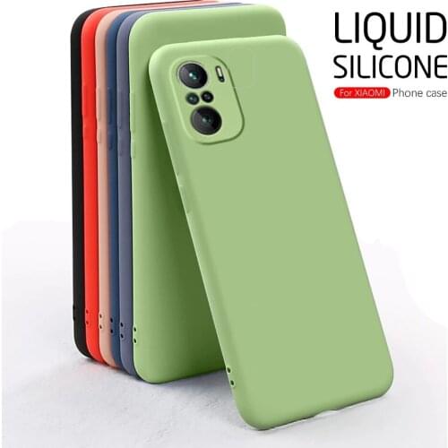 Soft Liquid Silicone Phone Covers Case For Xiaomi Pocophone Poxo Poko Little Poco F3 F 3 PocoF3 6.67'' Shockproof Protect Coque