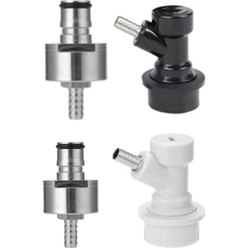 Stainless Steel Carbonation Cap Set Ball Lock Type Carbonator Fit Soft Drink Bottles with Liquid Ball Lock Disconnect