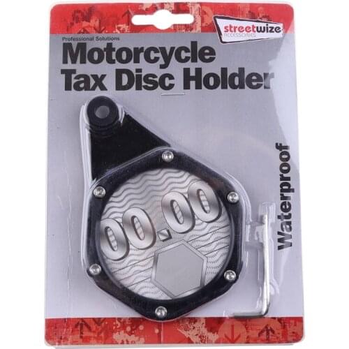 New Waterproof Scooters Quad Bikes Mopeds ATV Motorcycle Tax Disc Plate Holder