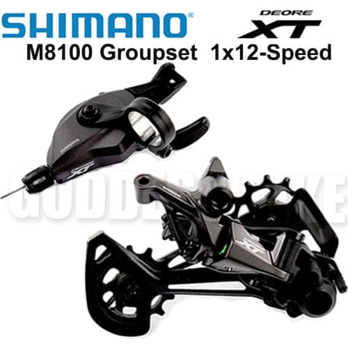 Shimano DEORE XT M8100 Groupset Mountain Bike Groupset 1x12-Speed original SL + RD M8100 Rear Derailleur m8100 Shifter Lever