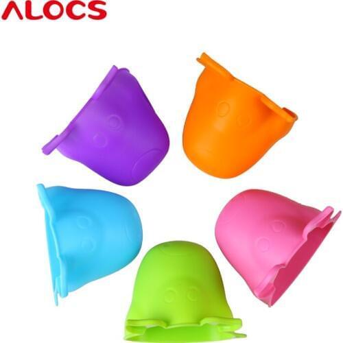 Alocs AC-C01 portable travel Outdoor Camping tableware silicon hot pot microwave oven gloves Pot holder Free Shipping