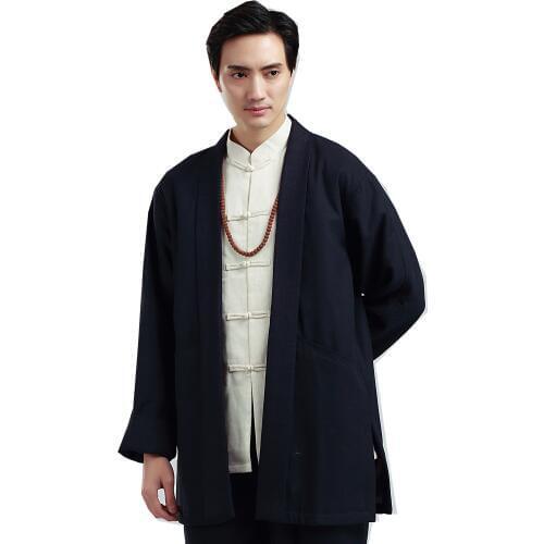 Shanghai Stroy Chinese traditional Clothing Mens Kungfu Jacket Coat Tang suit Top kung fu clothes Chinese Trench Top For man