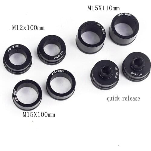 Alloy Bike Car Roof Mount QR Front Fork Rack M12/15x100mm Thru Axle Carrier