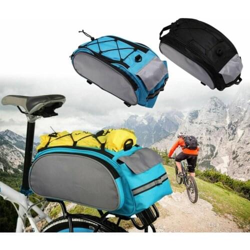 13L Durable Cycling Bag Rear Seat Bike Saddle Rack Trunk Bag Luggage Carrier for Women Men Bicycle Accessories