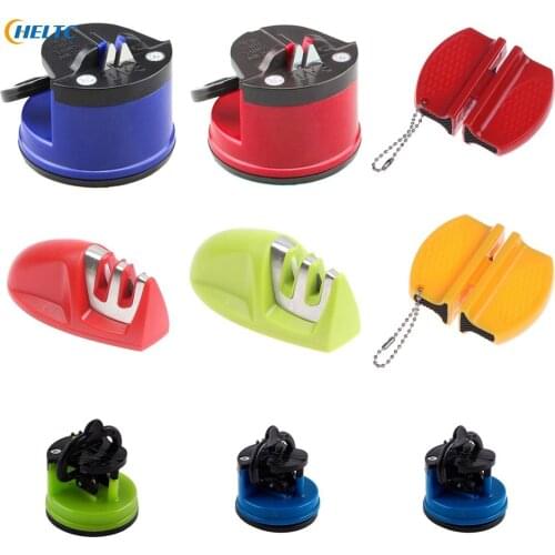 2 Stages Knife Sharpener Knife Sharpening Stone Grindstone Whetstone Grinder Household Diamond And Ceramic Stages Anti-slip Base