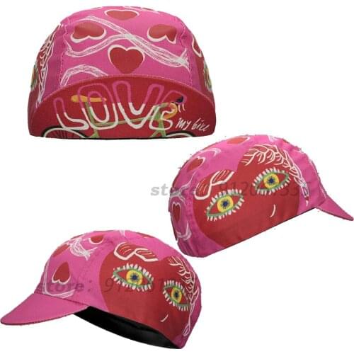 Love Cycling Cap Men And Women Bike Wear Headdress Cycling Hat Caps Road Mountain Bike Race Headwear