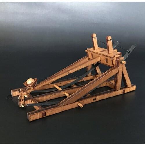 Vintage Ancient New Style 2021 Middle Ages Horizontal Trebuchet Wooden Parent-child Interaction Toys Gift Drop Shipping