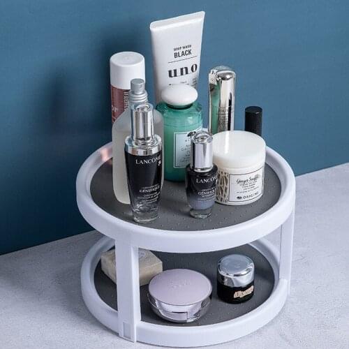 Rotatable Shelf Storage Rack Kitchen Bathroom Organizer And Storage Large Capacity Kitchen Items Household Bathroom Accessories