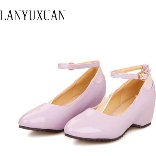 2017 Rushed New 0-3cm Heels Women Pumps Plus Size Shoes Women Zapatos Mujer Pumps High Heel Sandals Chaussure Femme Bottom 258