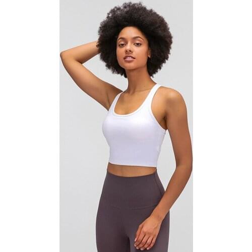 Women Yoga Vest Chest Pads Sports Bra Crop Tops Breathable Underwear Outdoor Active Bras Push Up Shockproof Gym Fitness Bras