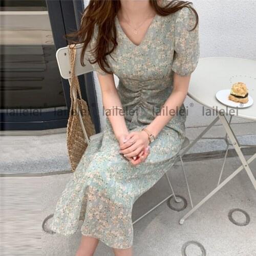 New summer flower show thin dress female temperament