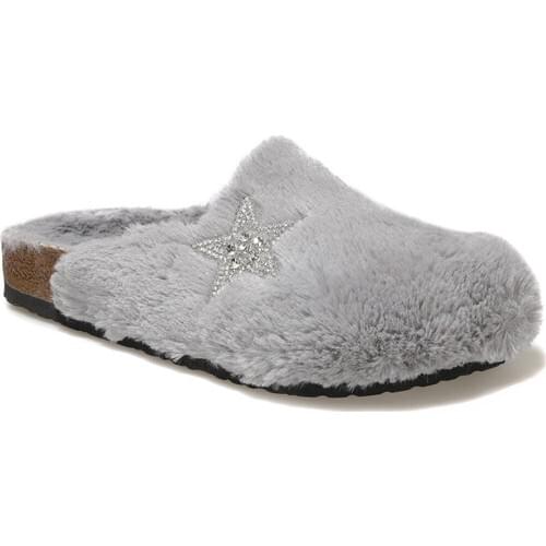 Polaris Winter Luxury Gray Women Slippers New Season Warm Home Slipper