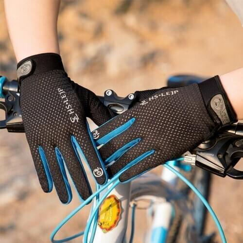 1 Pair Anti-slip Cycling Gloves Touch Screen Full Finger Bike Winter Gloves Warm MTB Thermal Bike Windproof Cycle Mitts Z8G3