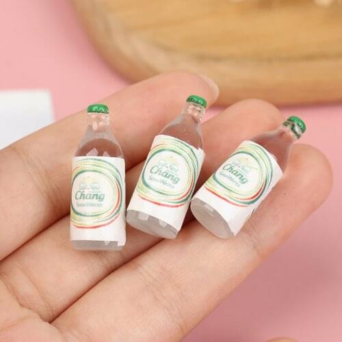 10Pcs 1:12 Dollhouse Miniature Soda Drinks Bottles Model Dolls Kitchen Food Accessories Kids Toys Gift